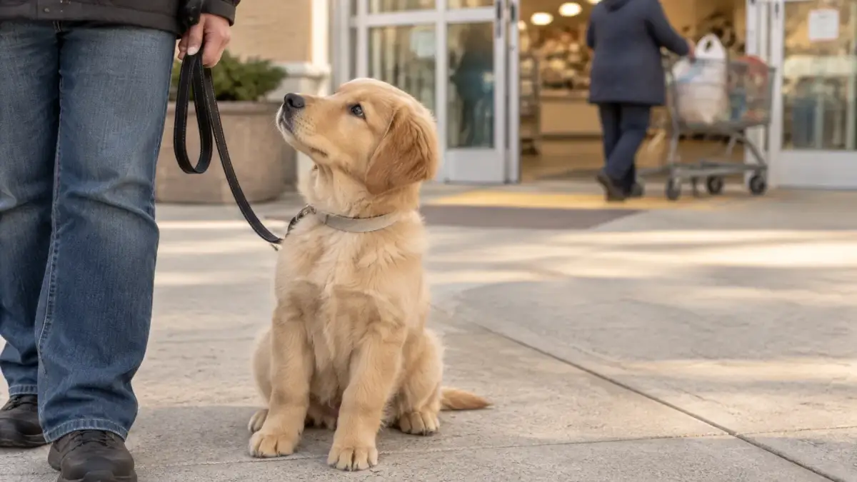 How Do You Socialize a Future Service Dog Puppy? — article cover for dog training guidance in Nova Scotia and British Columbia
